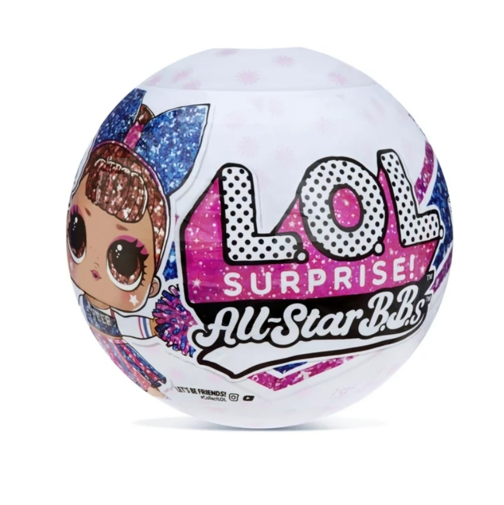 LOL Surprise All-Star B.B Sports Cheer Team Sparkly Dolls W/ 8 Surprises